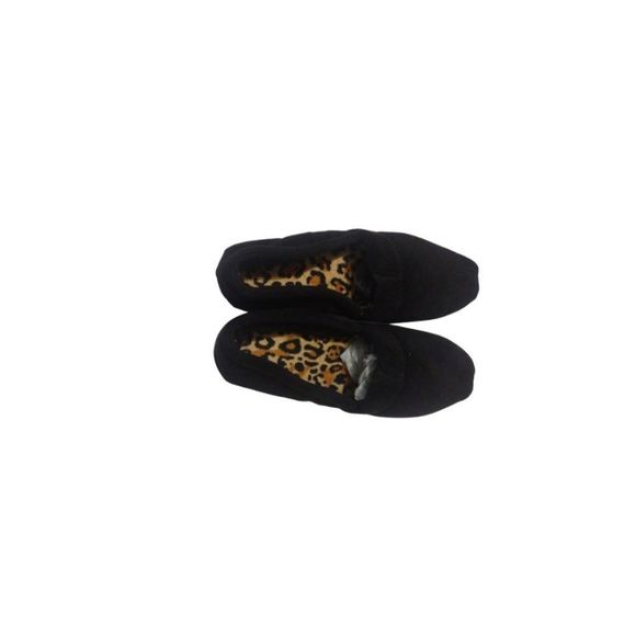 Black DearFoams House Shoe NWOT Size 7 8 Full Coverage Loafer Style Dearfoam - Picture 3 of 4